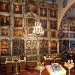 Interior of the church of St. Archangel Michael in Riga